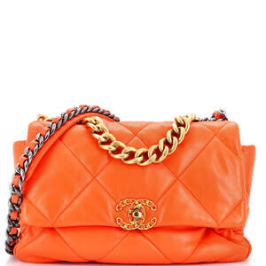 Chanel Large 19 Flap Bag Quilted Leather